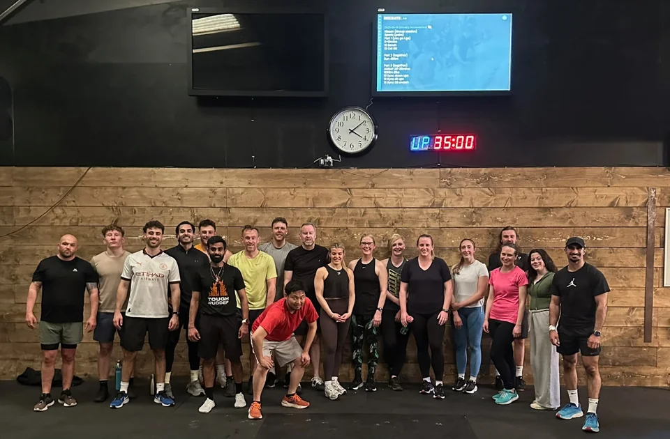 Glacier members on the functional training floor